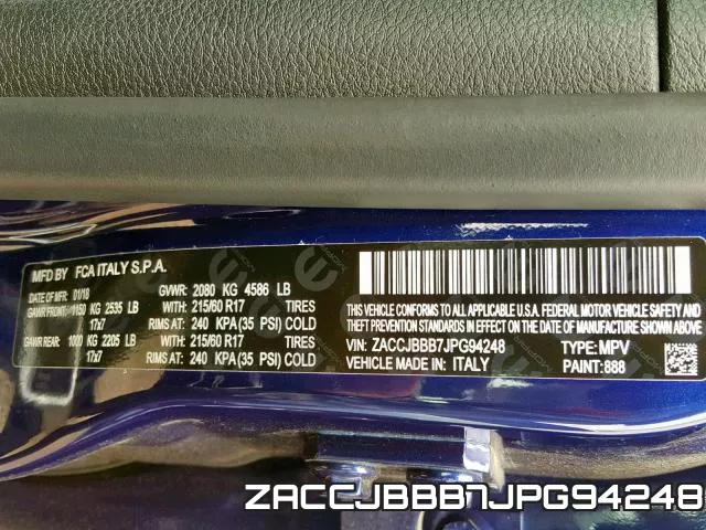 ZACCJBBB7JPG94248 фото 2