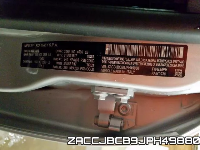 ZACCJBCB9JPH49880 фото 2