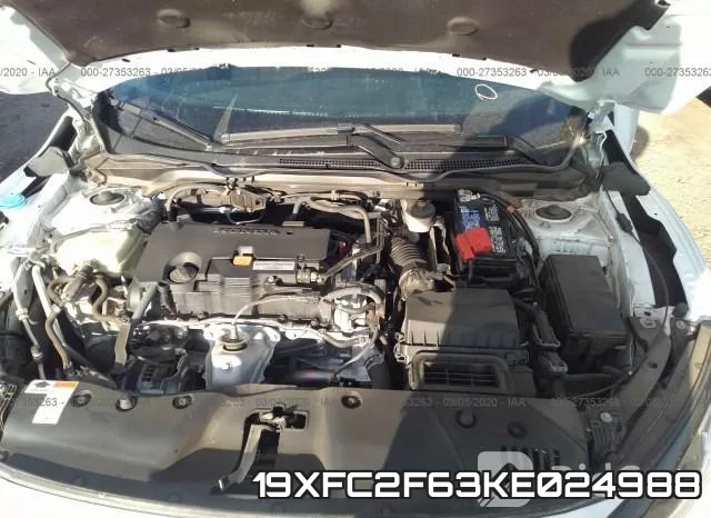 19XFC2F63KE024988 фото 2