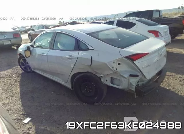 19XFC2F63KE024988 фото 4