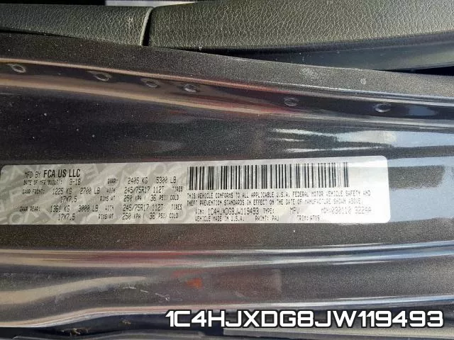1C4HJXDG8JW119493 фото 2