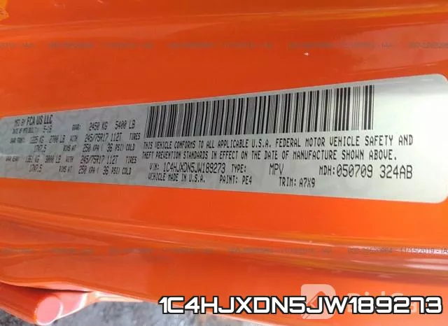 1C4HJXDN5JW189273 фото 10