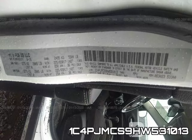 1C4PJMCS9HW531013 фото 10