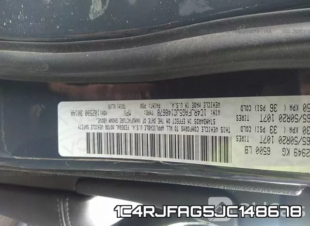 1C4RJFAG5JC148678 фото 10