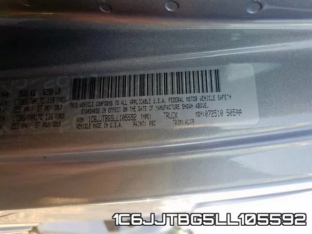 1C6JJTBG5LL105592 фото 2