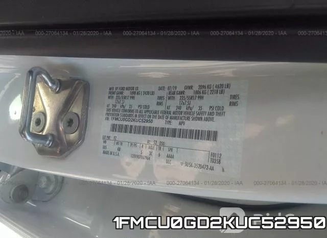 1FMCU0GD2KUC52950 фото 10