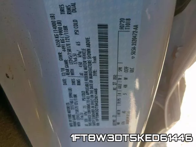 1FT8W3DT5KED61446 фото 2