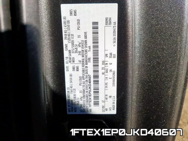1FTEX1EP0JKD40607 фото 2