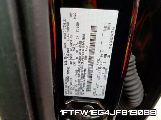 1FTFW1EG4JFB19088 фото 2
