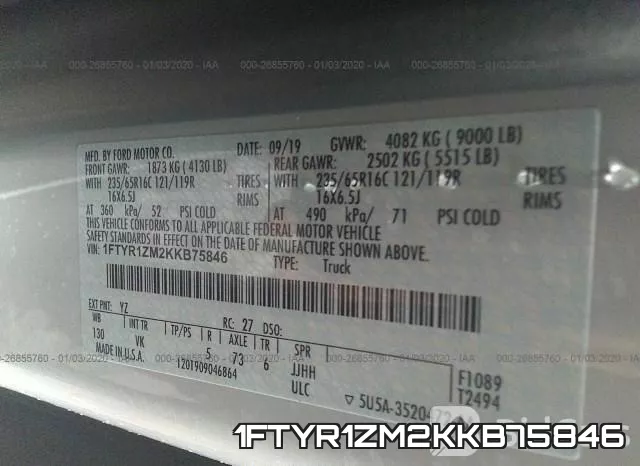 1FTYR1ZM2KKB75846 фото 10