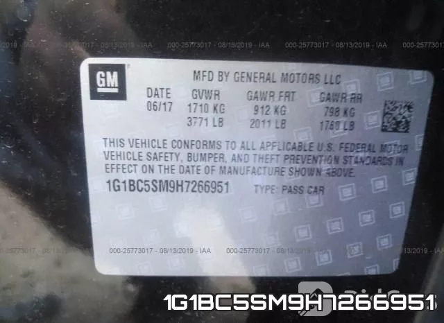 1G1BC5SM9H7266951 фото 10