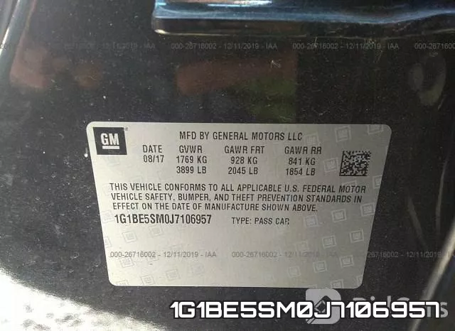1G1BE5SM0J7106957 фото 10