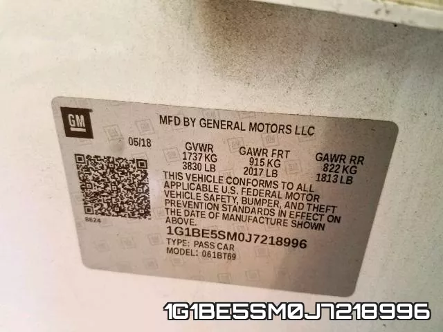 1G1BE5SM0J7218996 фото 2