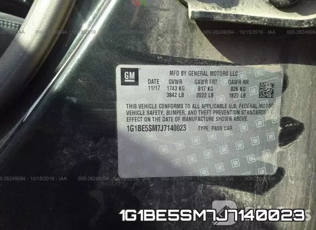 1G1BE5SM7J7140023 фото 10