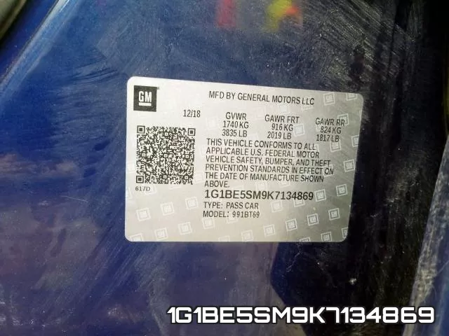 1G1BE5SM9K7134869 фото 2