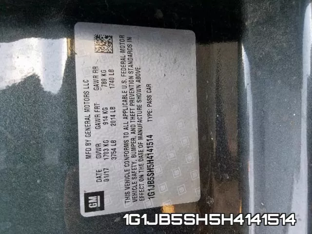 1G1JB5SH5H4141514 фото 2