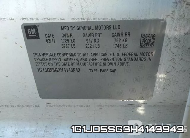 1G1JD5SG3H4143943 фото 10