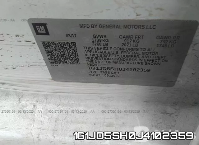 1G1JD5SH0J4102359 фото 10