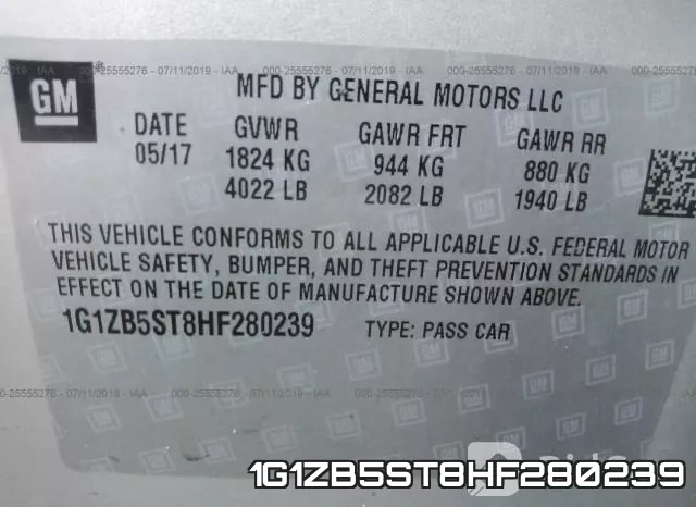 1G1ZB5ST8HF280239 фото 10