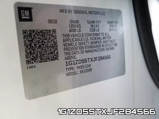 1G1ZD5STXJF284566 фото 2