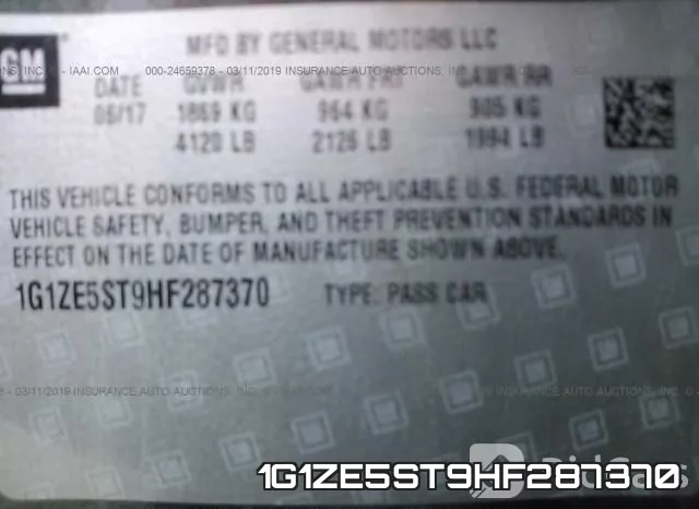 1G1ZE5ST9HF287370 фото 10