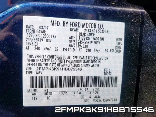 2FMPK3K91HBB75546 фото 2
