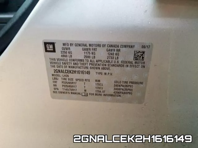 2GNALCEK2H1616149 фото 2