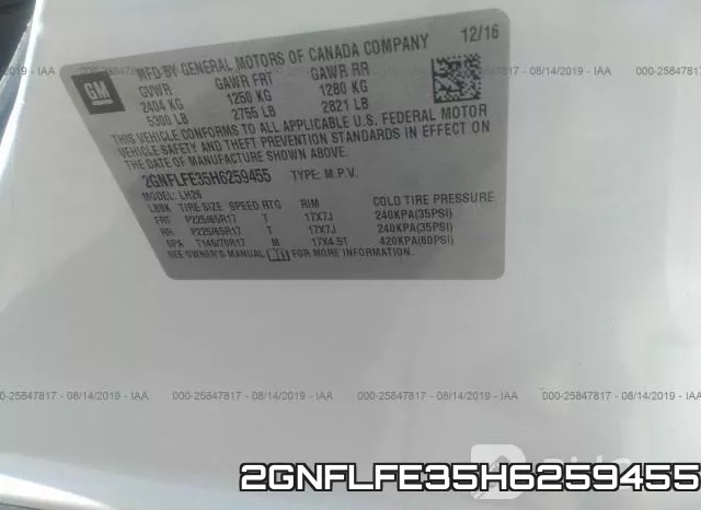 2GNFLFE35H6259455 фото 10