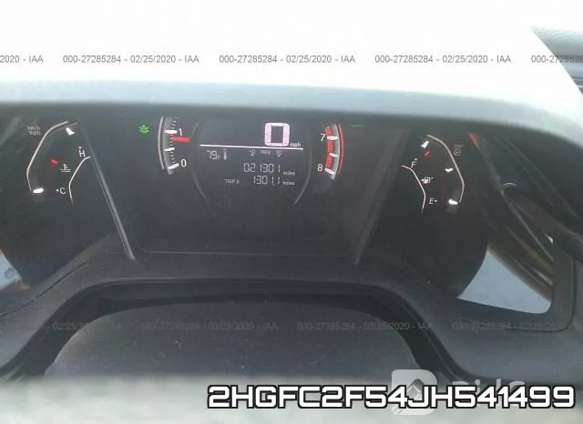 2HGFC2F54JH541499 фото 8