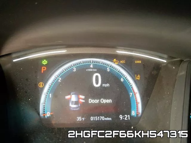 2HGFC2F66KH547315 фото 9
