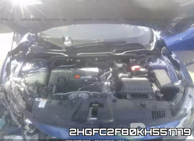 2HGFC2F80KH551779 фото 2