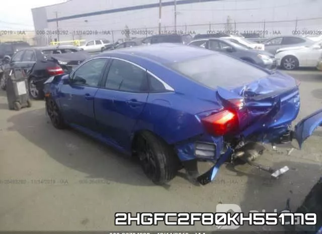 2HGFC2F80KH551779 фото 4