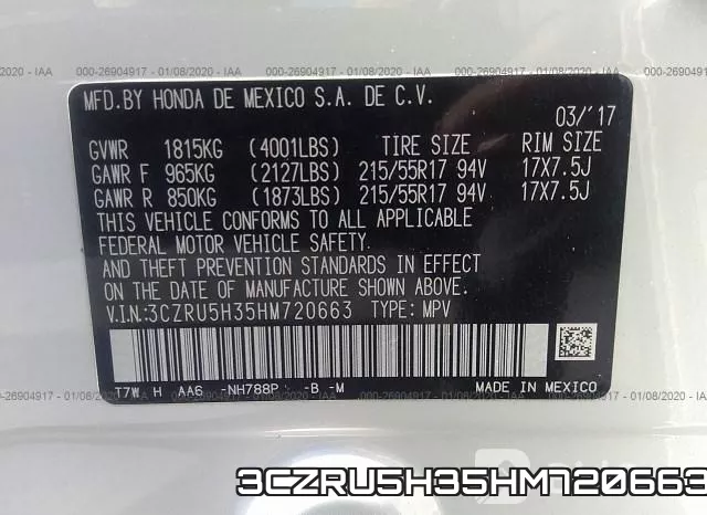 3CZRU5H35HM720663 фото 10