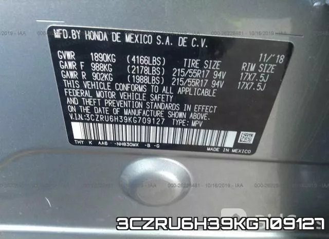 3CZRU6H39KG709127 фото 10