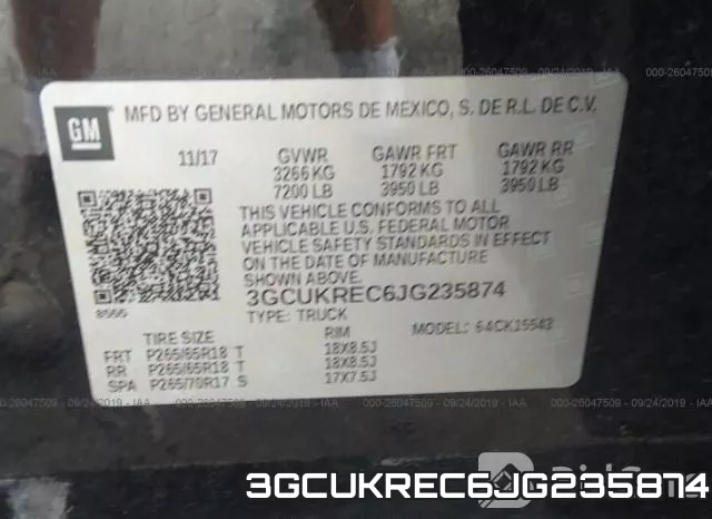 3GCUKREC6JG235874 фото 10