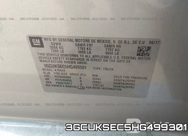 3GCUKSEC5HG499301 фото 10