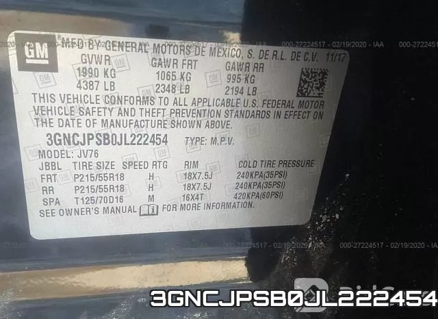 3GNCJPSB0JL222454 фото 10