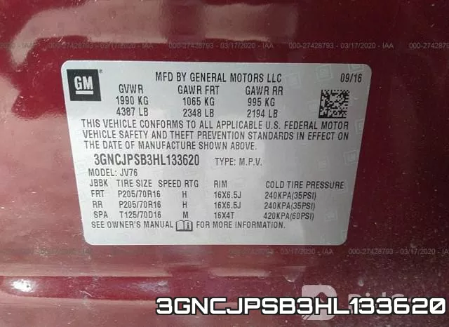 3GNCJPSB3HL133620 фото 10