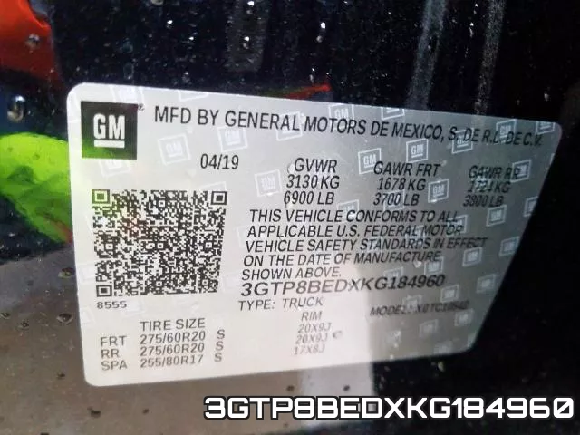 3GTP8BEDXKG184960 фото 2