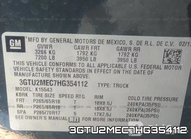 3GTU2MEC7HG354112 фото 10