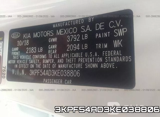 3KPF54AD3KE038806 фото 10