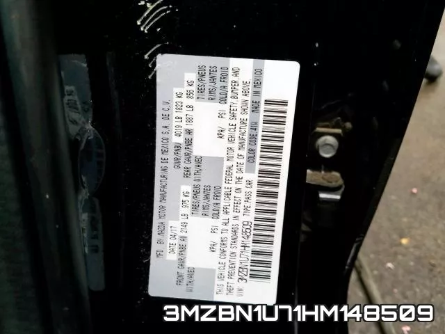 3MZBN1U71HM148509 фото 2