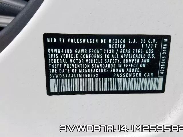3VWDB7AJ4JM259582 фото 2