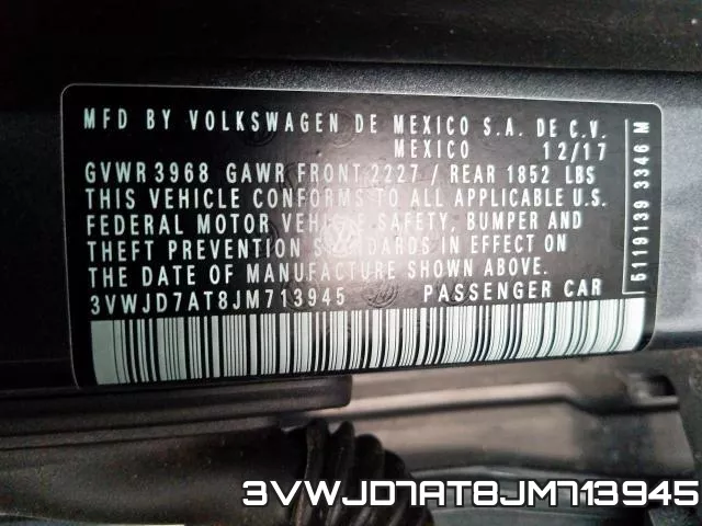 3VWJD7AT8JM713945 фото 2