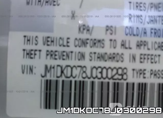 JM1DKDC78J0300298 фото 10