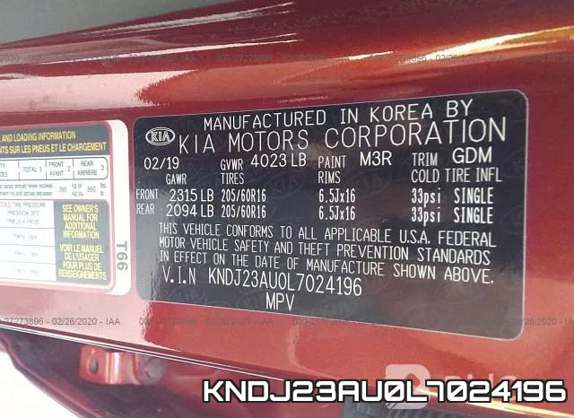 KNDJ23AU0L7024196 фото 10