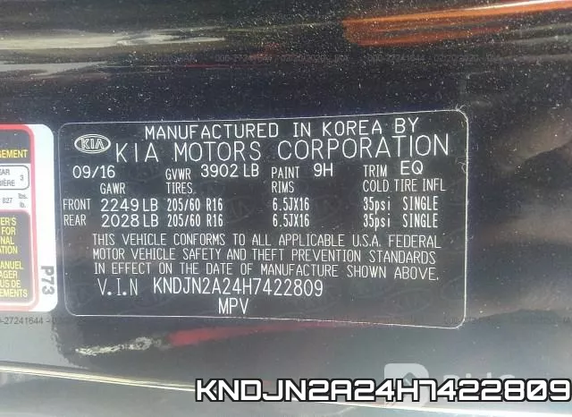 KNDJN2A24H7422809 фото 10
