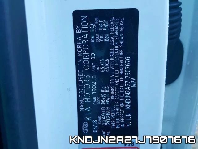 KNDJN2A27J7907676 фото 2