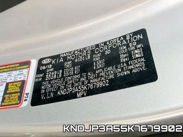 KNDJP3A55K7679902 фото 2