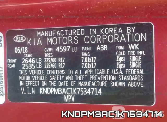 KNDPM3AC1K7534714 фото 10